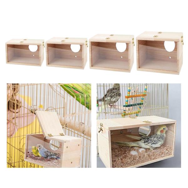 12cm×12cm×19.5cm 鳥の巣ハウス 鳥の巣箱 インコの巣箱 オカメインコ