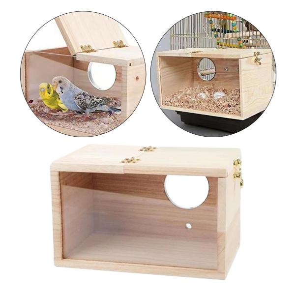 12cm×12cm×19.5cm 鳥の巣ハウス 鳥の巣箱 インコの巣箱 オカメインコ