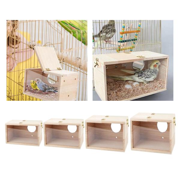 12cm×12cm×19.5cm 鳥の巣ハウス 鳥の巣箱 インコの巣箱 オカメインコ