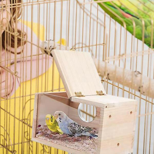 鳥の巣箱ハンギングハウスインコの巣箱ラブバードフィンチ用
