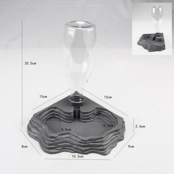 ブラック 爬虫類の水飲み場 爬虫類用ウォーターディスペンサー 自動給水器 カメ
