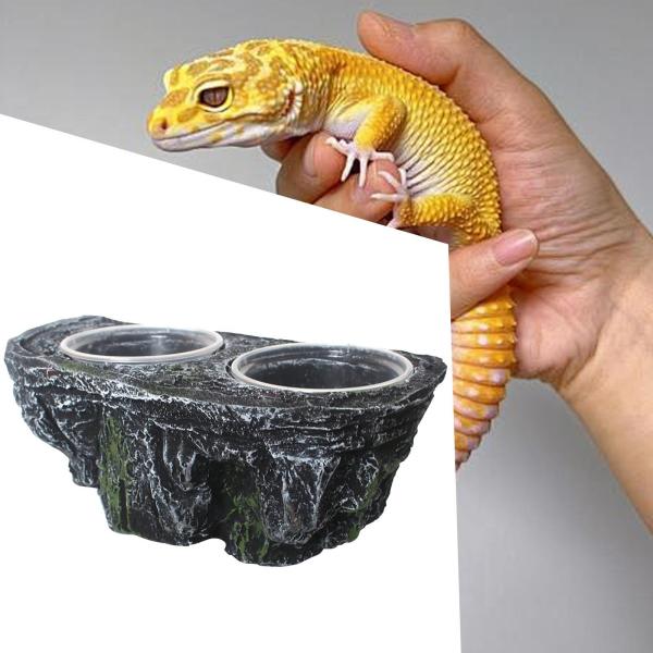 爬虫類用フードボウル ウォーターボウル 大容量 多目的水生ペットケース カエル 小動物 用ペットボウル