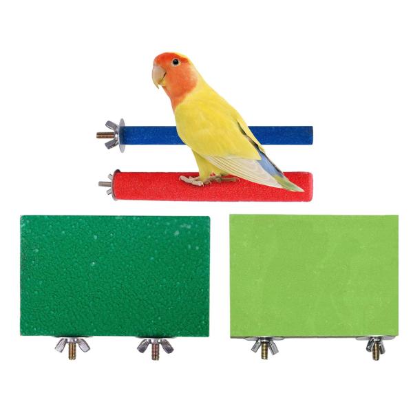 オウム鳥止まり木 立つ枝 ケージアクセサリー 鳥の爪切り  天然スタンド 小型インコ ラブバード用 休憩