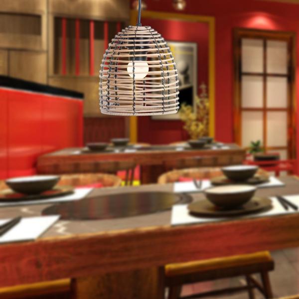 天井ランタンカバー 編み込みランプシェード 照明器具アクセサリー エレガントなライトシェード キッチン ダイニングルーム用吊り下げランプシェード