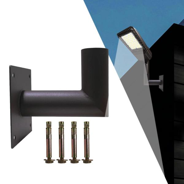 テノンフィッターアダプター 90度壁取り付けブラケット L 壁取り付けアダプター ストリート スクエアポール 納屋 裏庭用