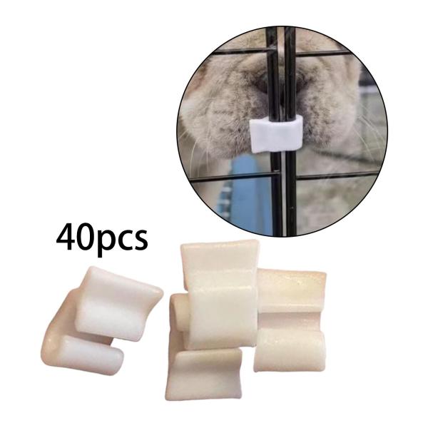 ドアロックバックル 40個 ベビーサークルロック DIY 組み立て ウサギケージワイヤークレートフェンス固定クリップ 猫用ヴィラ用