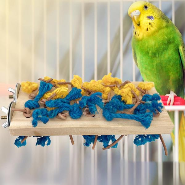 鳥のおもちゃ オウムスタンド 実用的な運動玩具 ユニークな立つおもちゃ 床置き 家庭用 カウンタートップ コニュア セキセイインコ用 噛むおもちゃ
