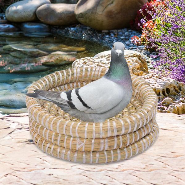 鳥の巣 繁殖巣 小動物用ベッドハウス フラットベース 孵化巣 鳩の巣 セキセイインコ用鳥かごアクセサリー