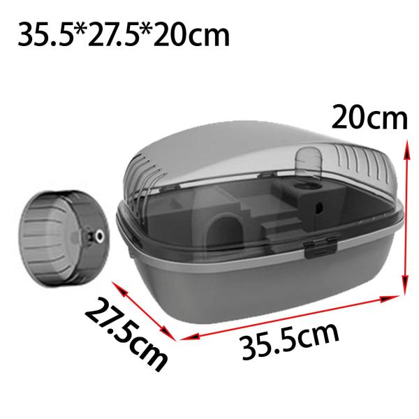 グレー ハムスターケージ 大型ハムスターケージ 生息地ケージ ポータブル