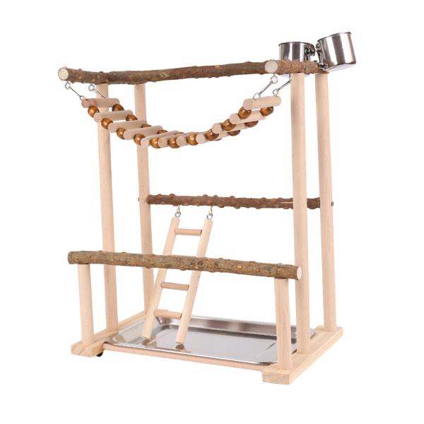 オウム鳥遊び場、オウムプレイスタンドアクティビティセンター、インコ鳥遊びスタンド、セキセイインコ小型インコ用バードジム