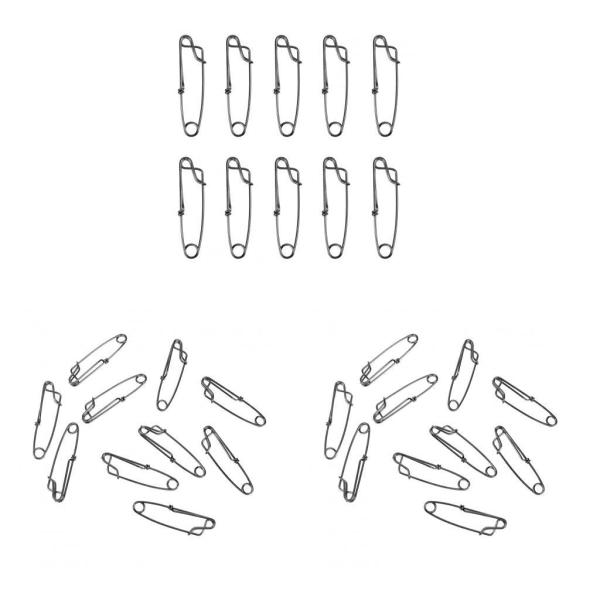 釣り糸 クリップ 釣りスナップ ステンレス シルバー 耐腐食性 全3サイズ - M