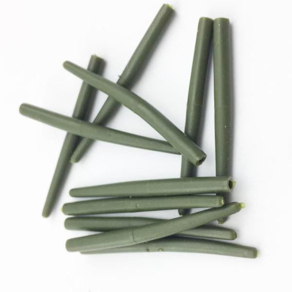 約30個入り 耐久性 鯉釣り   ヘア リグ コーン 反タングル スリーブ チューブ