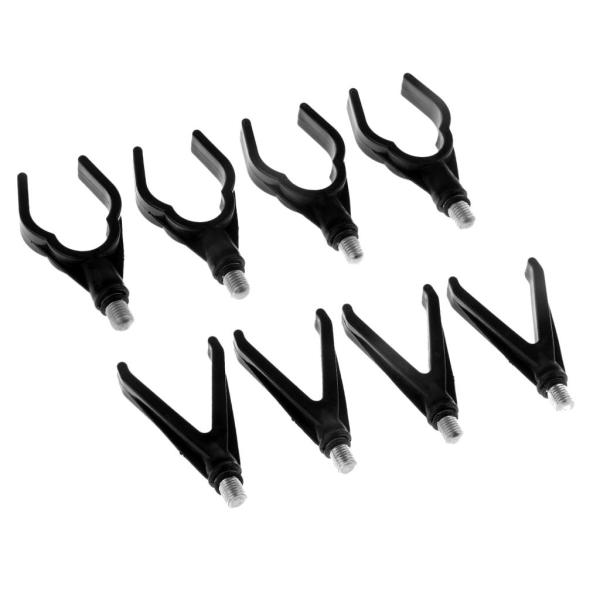 ロッドポッドで使用するための4個のナイロンバットレスト、すべての釣り竿に適合、鯉のコースフィッシング用