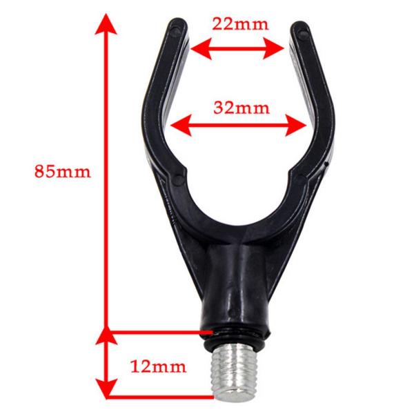 ロッドポッドで使用するための4個のナイロンバットレスト、すべての釣り竿に適合、鯉のコースフィッシング用