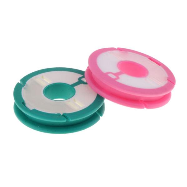 釣り糸スプール 糸卷き 丸型 楕円ボビン まく 収納ケース付 10個セット