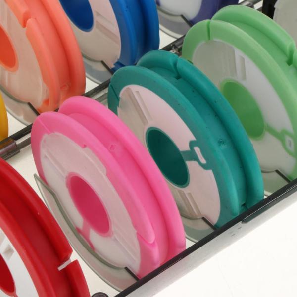 釣り糸スプール 糸卷き 丸型 楕円ボビン まく 収納ケース付 10個セット