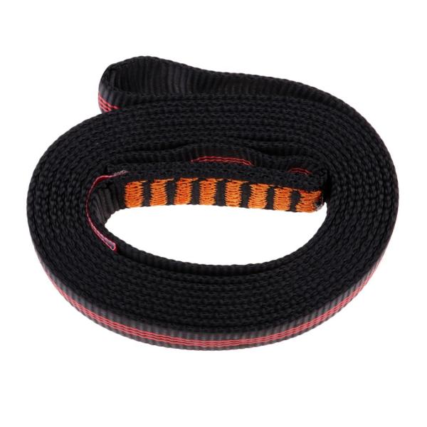 ポリエステルクライミングスリングベアリングストラップフラットベルト屋外ローププロテクター180cm