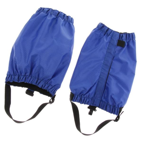 ブルー ウォーキングゲートル アウトドア ハイキング トレッキング スノー ローレッグ ゲイター