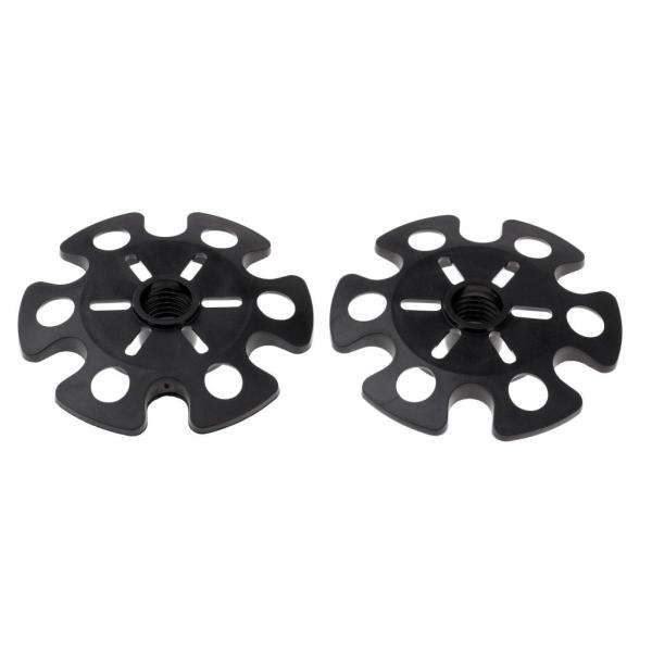 屋外ハイキングや登山用の2個のトレッキングポールテッキキャップ
