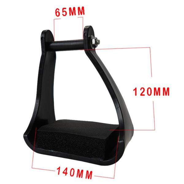 鋼鉄馬の鐙の乗馬の踏面の大人の傾斜した鐙は装備します