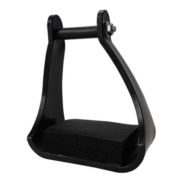 鋼鉄馬の鐙の乗馬の踏面の大人の傾斜した鐙は装備します