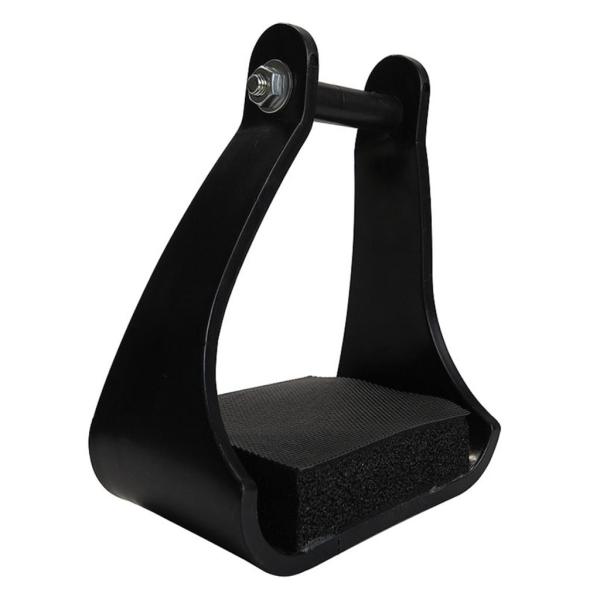 鋼鉄馬の鐙の乗馬の踏面の大人の傾斜した鐙は装備します