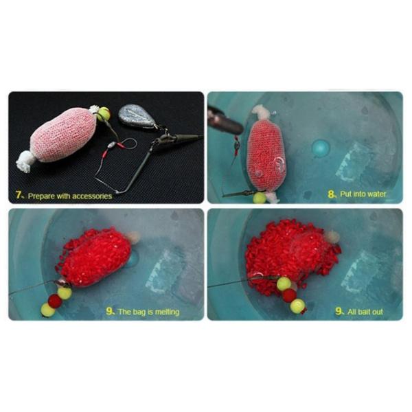 25mm PVA 鯉餌袋 釣り 釣り用メッシュ餌袋