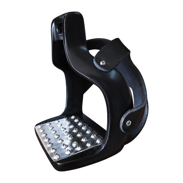 安全性を高めるための5色のホーススターラップステンレス軽量乗馬ブラック