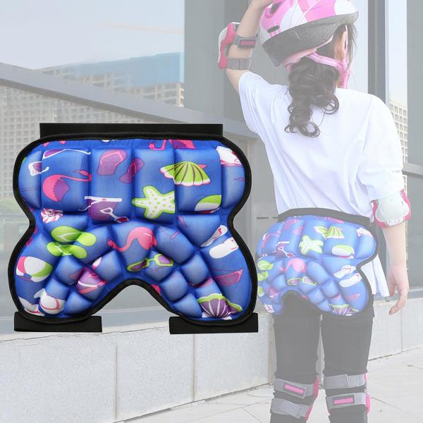 ブルー バットガードパッド 3Dパッド入りヒッププロテクションショーツ バットガードパッド