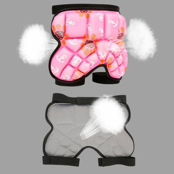 ピンク バットガードパッド 3Dパッド入りヒッププロテクションショーツ バットガードパッド
