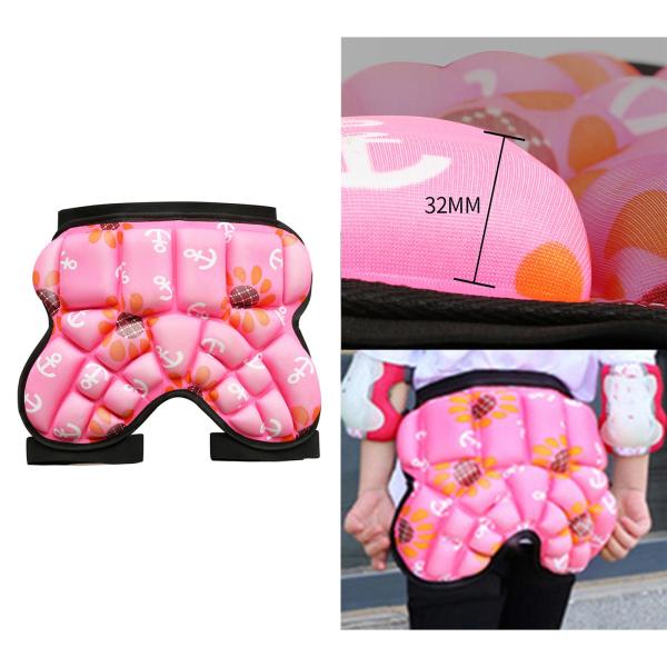 ピンク バットガードパッド 3Dパッド入りヒッププロテクションショーツ バットガードパッド