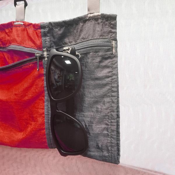 レッド ハンモックオーガナイザー ハンモックオーガナイザーバッグ ハンモック破片収納バッグ