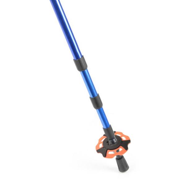 トレッキングポール スノーフレークバスケット ハイキングポール トレッキング アウトドア バックパッキング用 オレンジ