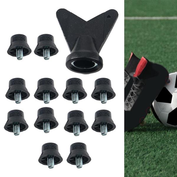 12個 サッカーブーツスパイク ラグビースタッド レンチネジネジ付き 5mm トラックシューズスパイク サッカースタッド アスレチックスニーカー用