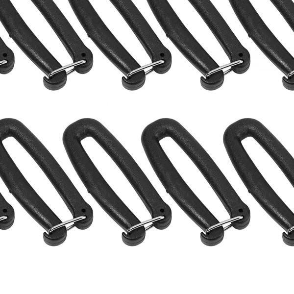 10x ウェビングストラップフックキーチェーンクリップフックブリッジバックルウェビングバックル DIY 荷物バッグハイキングバックパックストラップスー