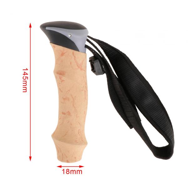 杖ハンドグリップ 杖グリップ 軽量 松葉杖ヘッド 滑り止め ハイキングポールハンドル トレッキングロッドハンドル スポーツクライミング用