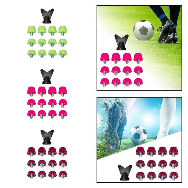 グリーン サッカーシューズスパイク サッカーシューズスパイクブーツスタッドナイロンレンチ