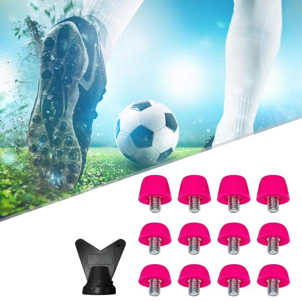 ピンク 赤 サッカーシューズスパイク サッカーシューズスパイクブーツスタッドナイロンレンチ
