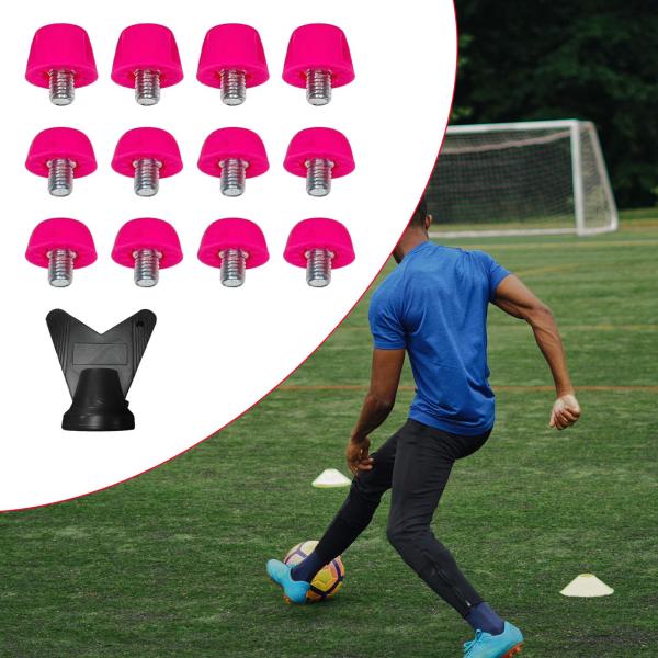 ピンク 赤 サッカーシューズスパイク サッカーシューズスパイクブーツスタッドナイロンレンチ