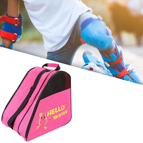 ピンク ローラースケートハンドバッグ ローラースケート収納バッグ ポータブルインラインスケート
