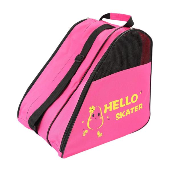 ピンク ローラースケートハンドバッグ ローラースケート収納バッグ ポータブルインラインスケート