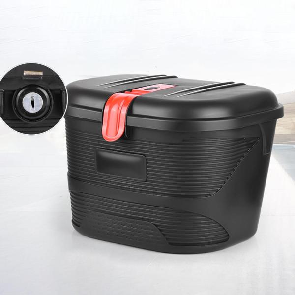 電動自転車バスケット 自転車バスケット ロック付き 10kg 頑丈 信頼性の高い防水収納ボックス 自転車用カーゴラック