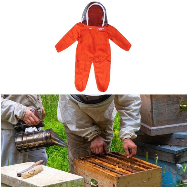 養蜂家スーツ 噛みつき防止服 刺され防止カバーオール ツール 養蜂家スーツ m