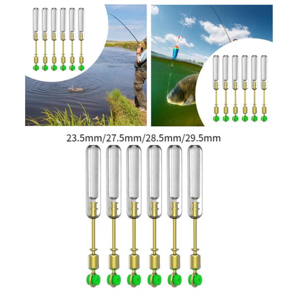 釣り用フロートアダプター 回転式釣り糸コネクタ フロートレスト 23.5mm 6個