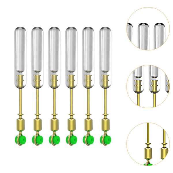 6個 釣り用フロートアダプター 回転釣り糸コネクタ フロートレスト 27.5mm
