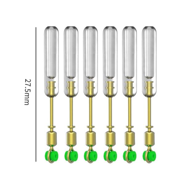 6個 釣り用フロートアダプター 回転釣り糸コネクタ フロートレスト 27.5mm