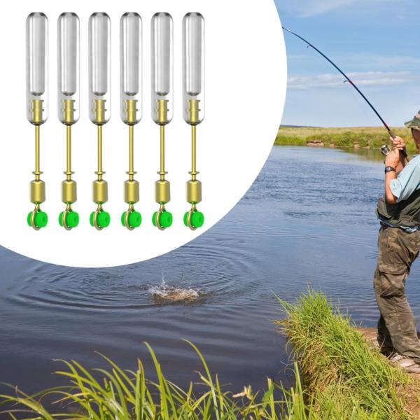 釣り用フロートアダプター 回転式釣り糸コネクタ フロートレスト 28.5mm 6個