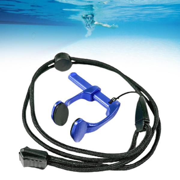 スイミングノーズ プラグインノーズ 水泳用ノーズクリップ プールトレーニング 水泳練習用 ブルー