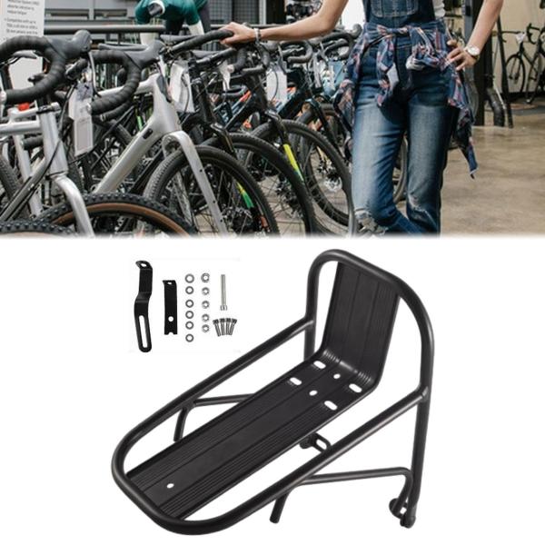 自転車フロントカーゴラック 自転車フロントラック 取り付け簡単 パニエラック 荷物キャリアラック ロードバイク ショッピング ライディング 旅行用