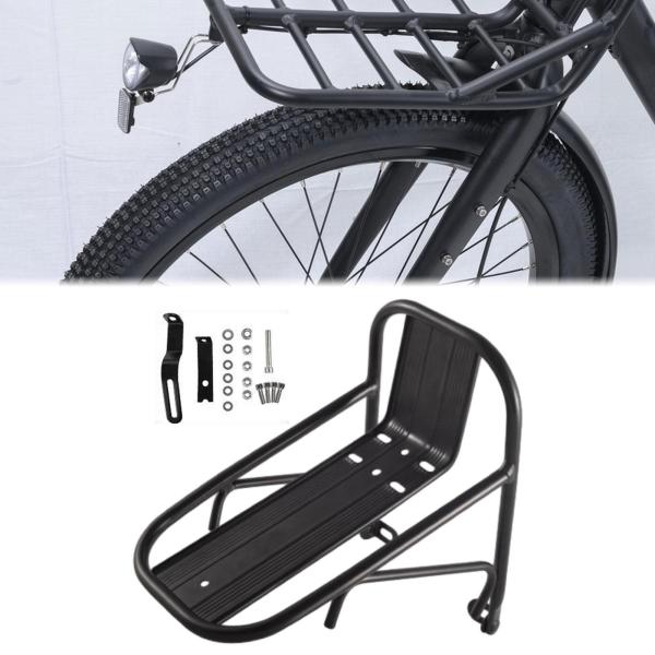 自転車フロントカーゴラック 自転車フロントラック 取り付け簡単 パニエラック 荷物キャリアラック ロードバイク ショッピング ライディング 旅行用